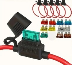 Inline Fuse Holder 12V 30A For Standard Blade Fuses
