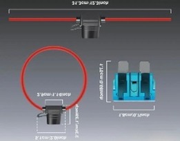 Inline Fuse Holder 12V 30A For Standard Blade Fuses