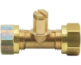 Pressure Test Point Straight Union – 8mm Compression Brass